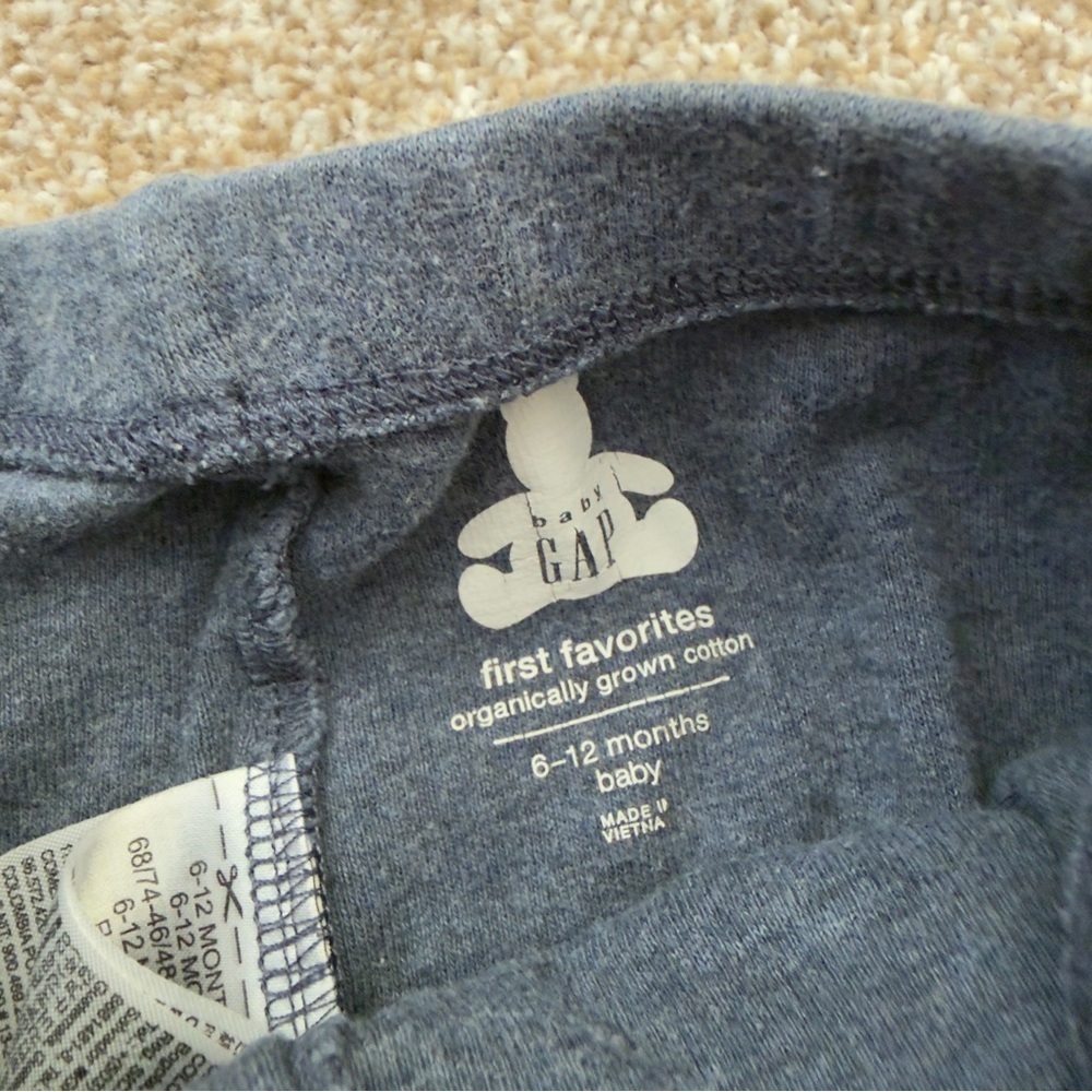 Baby Gap Pants 6-12M Organic Cotton Joggers Drawstring Bundle - Picture 7 of 12